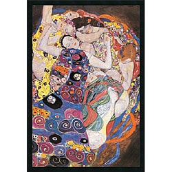 Gustav Klimt 'The Virgins (Le Vergini)' Gel-coated Textured Art