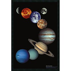 NASA 'Solar System' Gel-coated Textured Art
