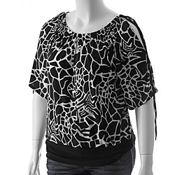 Be Lush Women's Plus Size Banded Bottom Top