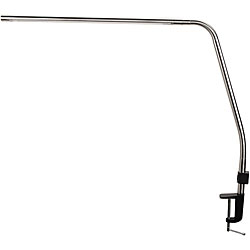 Slimline Adjustable Chrome Table Lamp with Metal Table Clamp