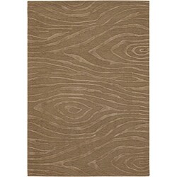Hand-tufted Mandarae Brown Wool Rug (7'9 x 10'6)