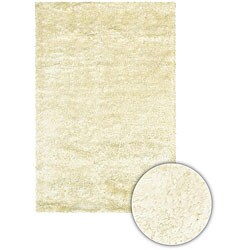 Hand-woven Majesta White Shag Rug (2'6 x 6')