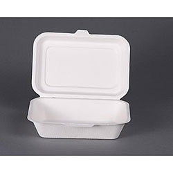 ECOPRO CO 9-inch Bamboo Fiber Compostable Lunch Box (Case of 250)