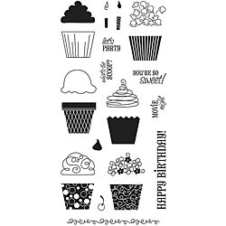 Fiskar Clear 'Cupcakes and More' Stamps