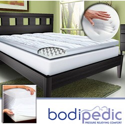 Bodipedic 4-inch Dual Layer Pillow Top Memory Foam Mattress Topper