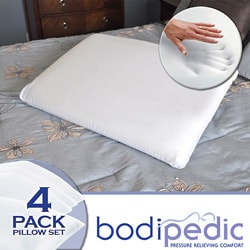 Bodipedic Molded Memory Foam Pillows (Set of 4)
