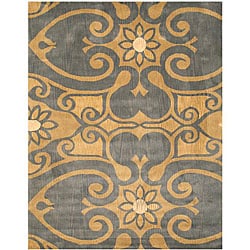 Hand-tufted Brandon Abstract Wool Rug (7'9 x 9'9)