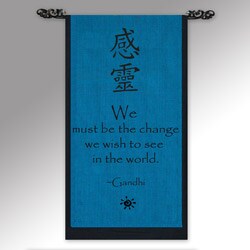 'Be The Change' Ganhdi Quote Scroll (Indonesia)