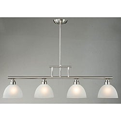 4-light Antique Nickel Island Chandelier