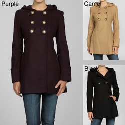 MICHAEL Michael Kors Women's Wool Hooded Babydoll Jacket