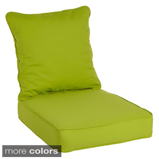 Clara Wicker Outdoor Arm Chair Cushion/ Throw Pillow Set with Sunbrella Fabric