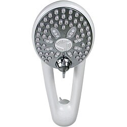 Waterpik Rainfall Easy-select White/ Chrome 7-setting Showerhead