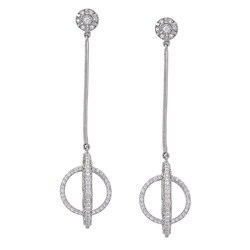 Tacori 18k White Gold 4/5ct TDW Diamond Earrings (G, VS1-VS2)
