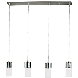 Cylinder 4-light Chrome Hanging Light