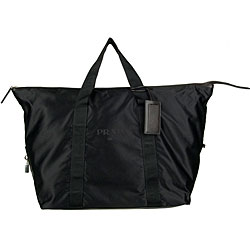 Prada Tessuto and Saffiano Duffle Bag