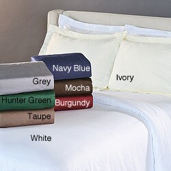 Egyptian Cotton 400 Thread Count Solid Duvet Set