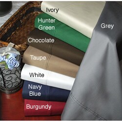 Egyptian Cotton 400 Thread Count Solid Pillowcase Set