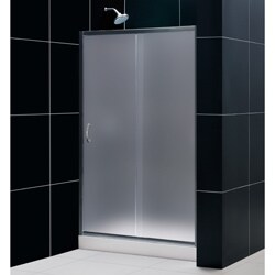 DreamLine Infinity 44-48x72-inch Frosted Glass Sliding Shower Door
