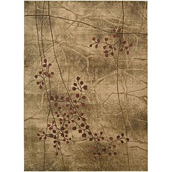 Summerfield Beige Floral Rug (2' x 5'9)