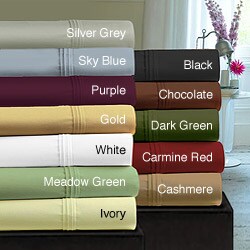 Egyptian Cotton Sateen 350 Thread Count Deep Pocket Twin/ Full-size Sheet Set
