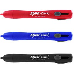 Expo Click Low Odor Chisel Tip Dry Erase Markers (Pack of 12)