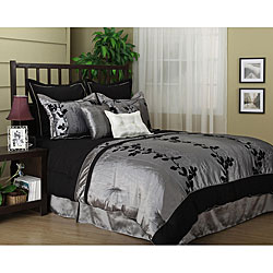 Wendy Flocked Luxury 7-piece Comforter Set