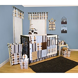 Trend Lab Prep School Blue 6-piece Crib Bedding Set