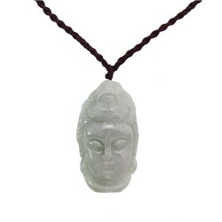 Jade Buddha Head pendant with Necklace (China)