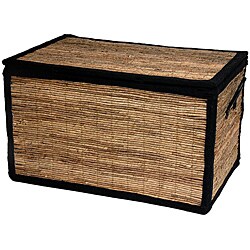 Banana Leaf 18-inch Woven Storage Trunk (China)