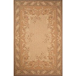 Filagree Indoor/ Outdoor Ivory Rug (4'11 x 7'6)