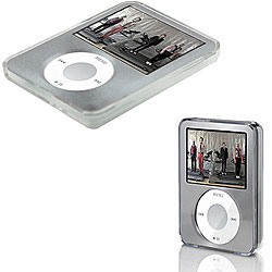 SKQUE iPod Nano 3G Silver Crystal Aluminum Case