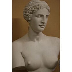 White Bonded Marble Aphrodite of Melos (Venus di Milo) Bust
