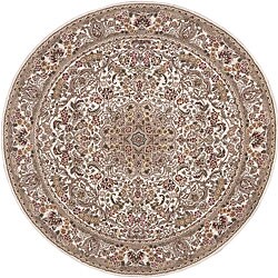 Hand-tufted Astara Ivory Wool Rug (8' Round)