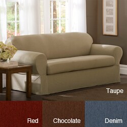Stretch Twill Loveseat Slipcover