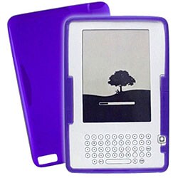 Kindle II E-book Protective Rubber Skin (Purple)
