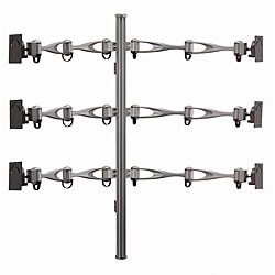 Cotytech MW-61A2 Dual-arm Vertical Six Monitor Wall Mount