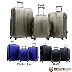 Traveler's Choice Toronto 3-piece Hardside Expandable Spinner Luggage Set