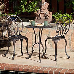 Charleston Aluminum Bronze Bistro Set
