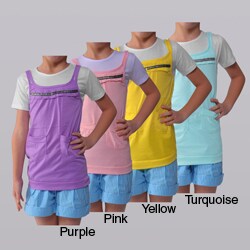 Everyday by Journee Girl's Layered Knit Top