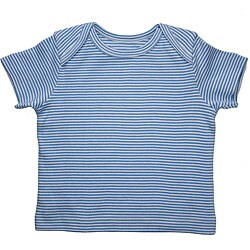 Funkoos Organic Blue Pinstripe T-Shirt