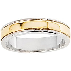 NEXTE Jewelry 14k Gold Overlay Women's Center Ridge Band (5 mm)