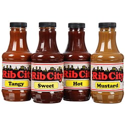 Rib City BBQ Sauces (Pack of 4)