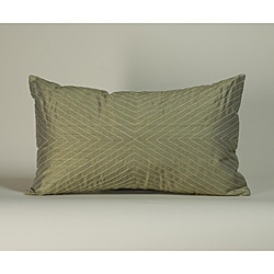 'V' Taupe 12X20-inch Decorative Pillow