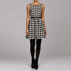 Jessica Simpson Women's Retro Houndstooth Dress