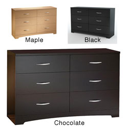 Contemporary Six-drawer Wood Dresser