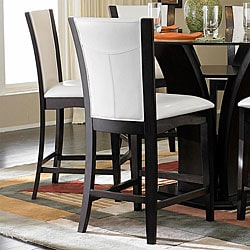 ETHAN HOME Portman White Faux Leather 24-inch Counter-height Chairs (Set of 2)
