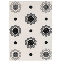 Hand-tufted Como Natural Wool Rug (4'6 x 6'6)