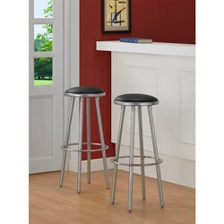 Modern Metal Bar Stools (Set of 2)