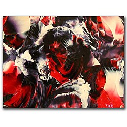 Donald Cox 'Black Rose' Canvas Art