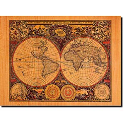 'Map of the World' Gallery-wrapped Canvas Art